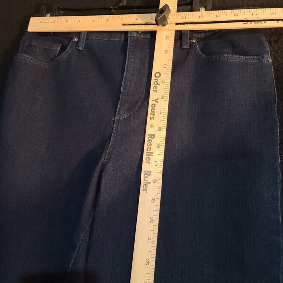 Gloria Vanderbilt Womens Jeans Blue Size 10 Cotton Blend Button Zip Stretch - Picture 3 of 9